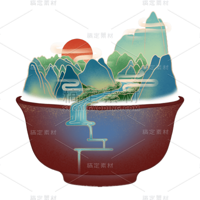 手绘-杯子元素