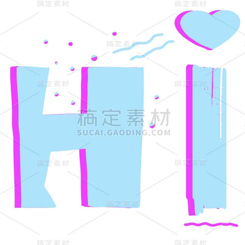 【微商】手绘流行潮酷装饰方向贴纸