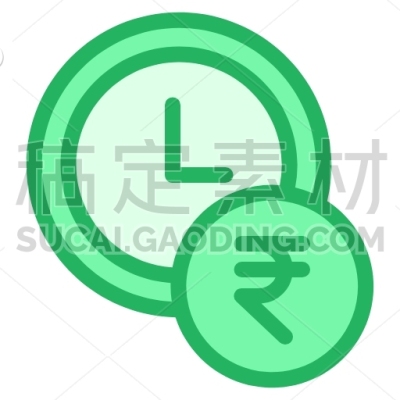 Rupees Clock