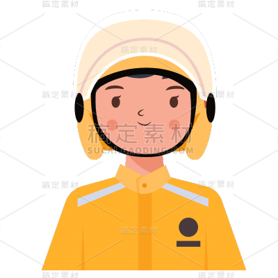 ICON-人物头像职业元素-外卖员1