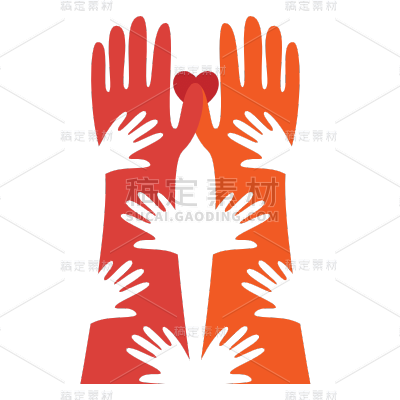 扁平-志愿互助贴纸