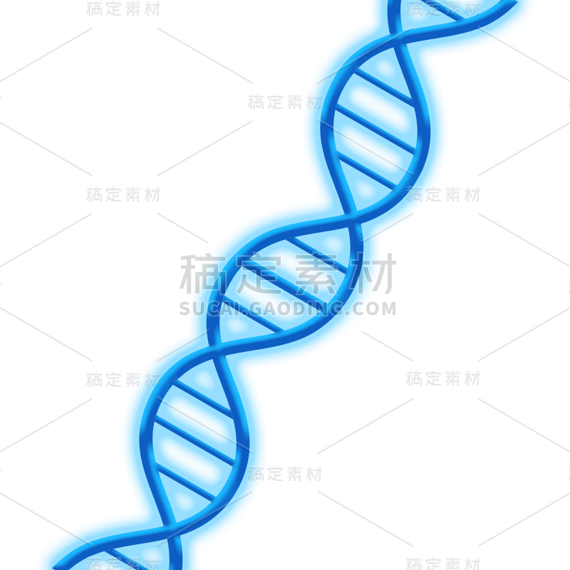 手绘-基因序列医疗元素贴纸5