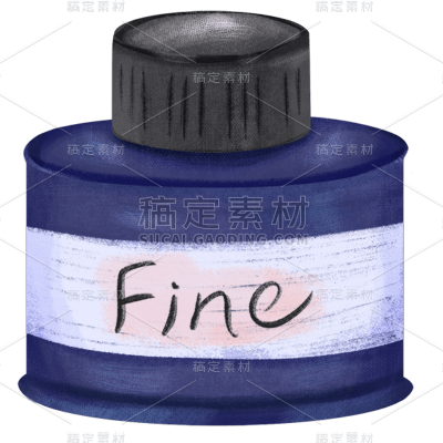手绘肌理-教师节氛围节日元素-墨水