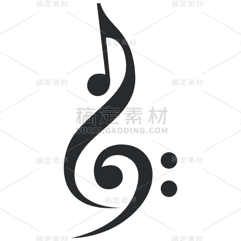 手绘-音符元素贴纸SVG-5