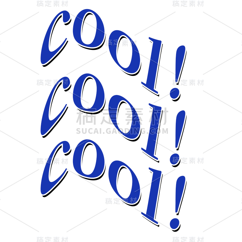 手绘-潮酷氛围装饰贴纸-cool