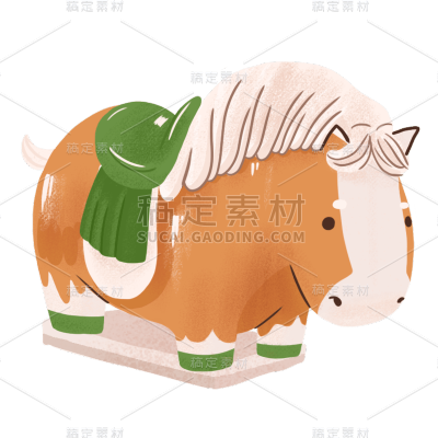 手绘-初高中课程辅导贴纸-唐三彩