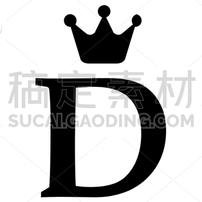 Royal, Alphabet, Crown, Letter, English, D