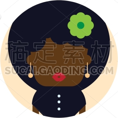 Afro woman