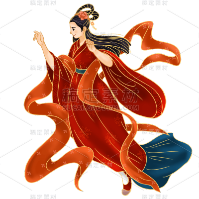 金边中国风七夕节元素贴纸10