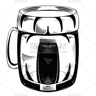 复古黑色素描-民国生活广告