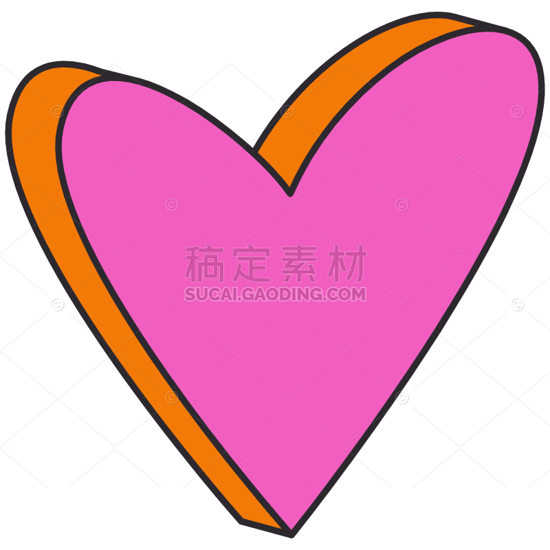 Pink Heart Sticker