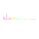 简约声音音波渐变酷炫动态贴纸