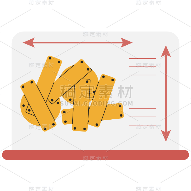 扁平-家居生活贴纸-SVG-施工图