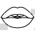Lips Sticker Design