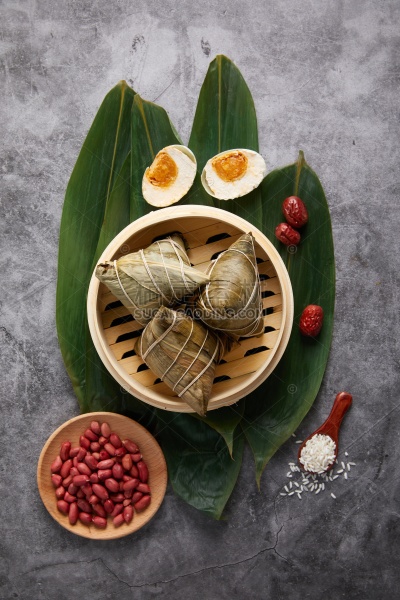 美食系列写实风粽子