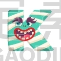 Letter K Monster