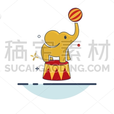 trained elephant