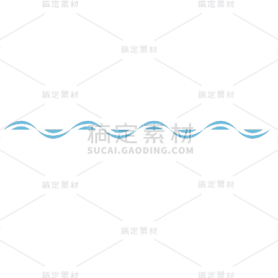 手绘-简约波浪文章分割线9