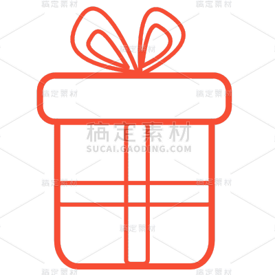 几何线条矢量礼物礼品元素