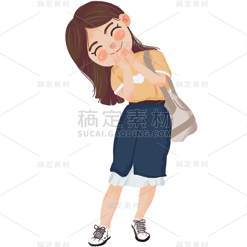 手绘-人物插画-女人5