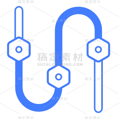 几何线条矢量齿轮工具元素