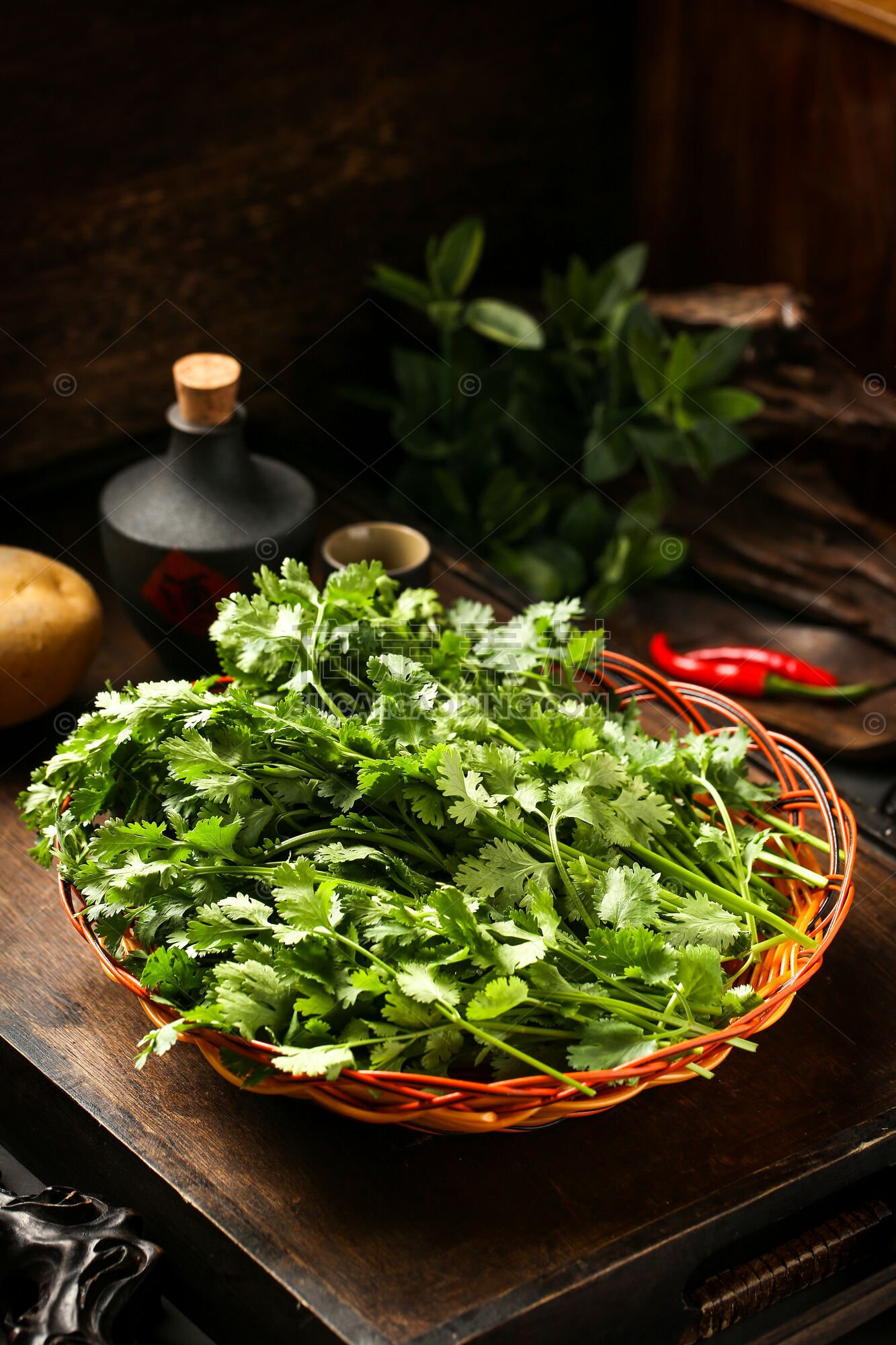 果蔬系列实景火锅食材香菜