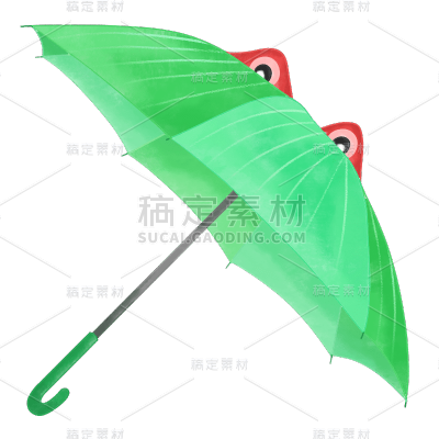 手绘-水彩雨具家居生活贴纸6
