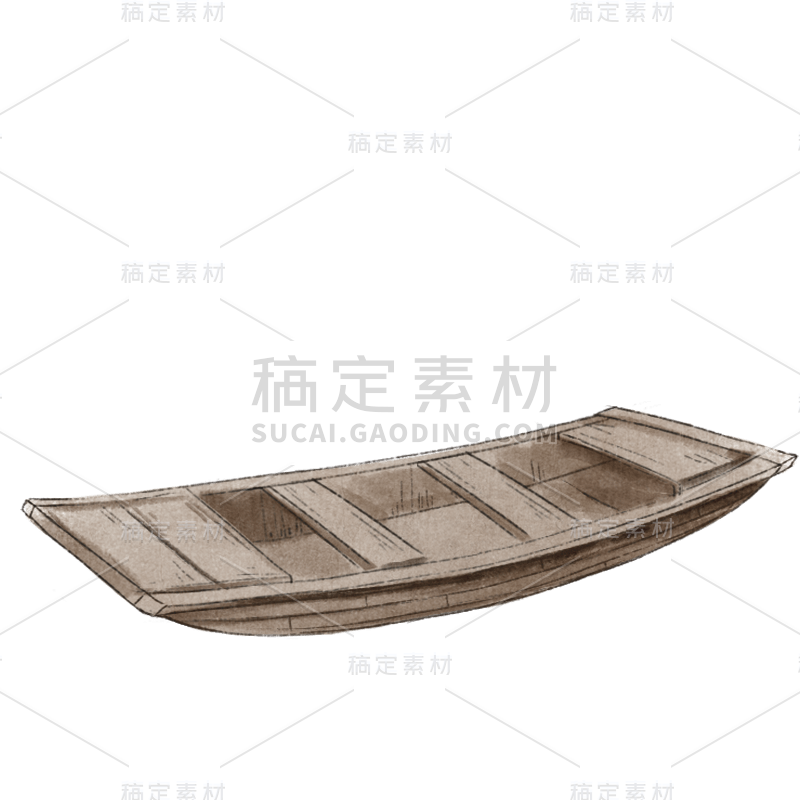 工笔画风-建筑元素-船只