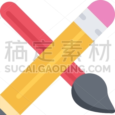 Pencil, Brush, Brand, Branding, Design, Typography