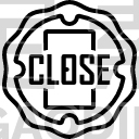 Close signboard