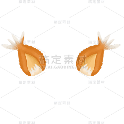 小耳朵装饰贴纸