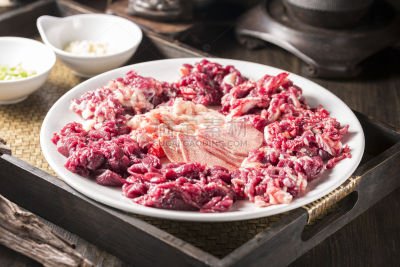 美食系列写实火锅食材牛肉拼盘