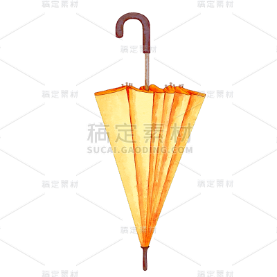 手绘-雨具家居生活贴纸10
