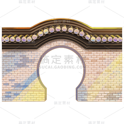 中国风-传统建筑-拱门