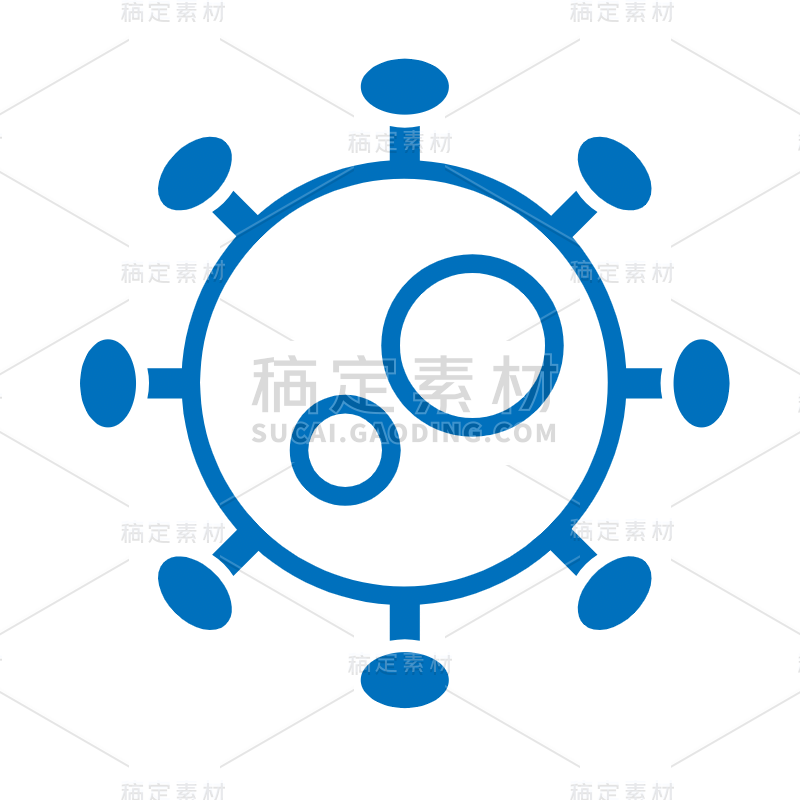 ICON-矢量医疗图标-病毒