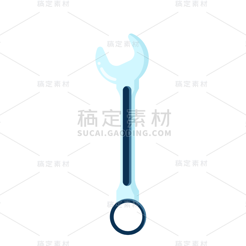 扁平-维修工具家居-SVG-扳手3
