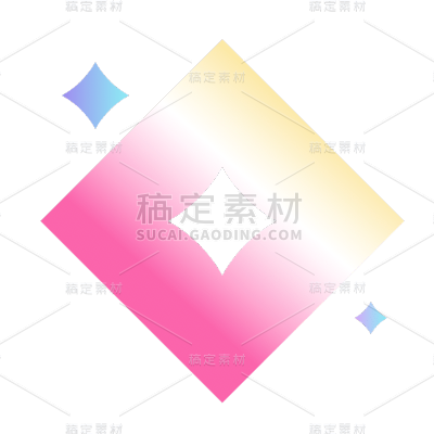 渐变几何装饰贴纸-SVG2