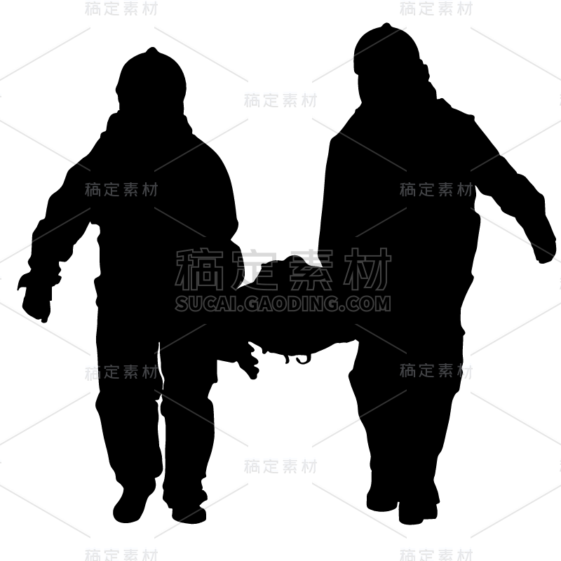 SVG-救援人物元素贴纸