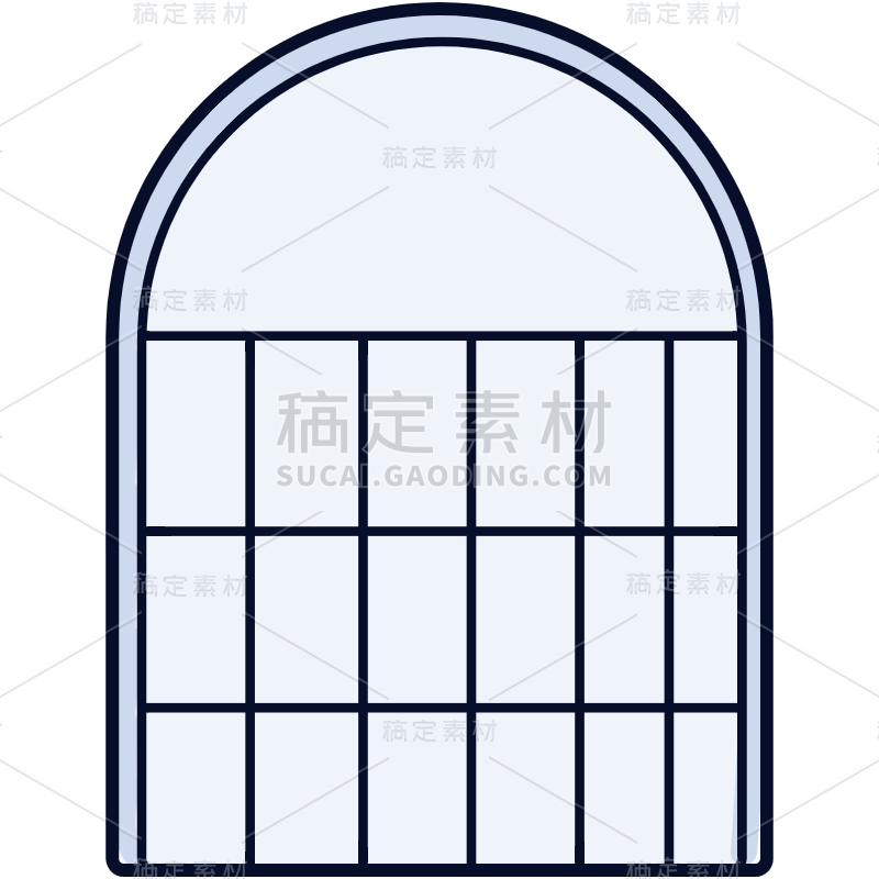 高质量人物插画-窗户