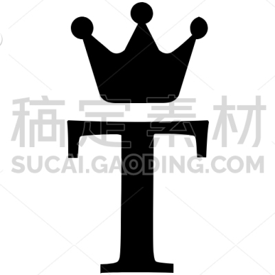 Royal, Alphabet, Crown, Letter, English, T