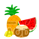 夏天水果扁平动态贴纸