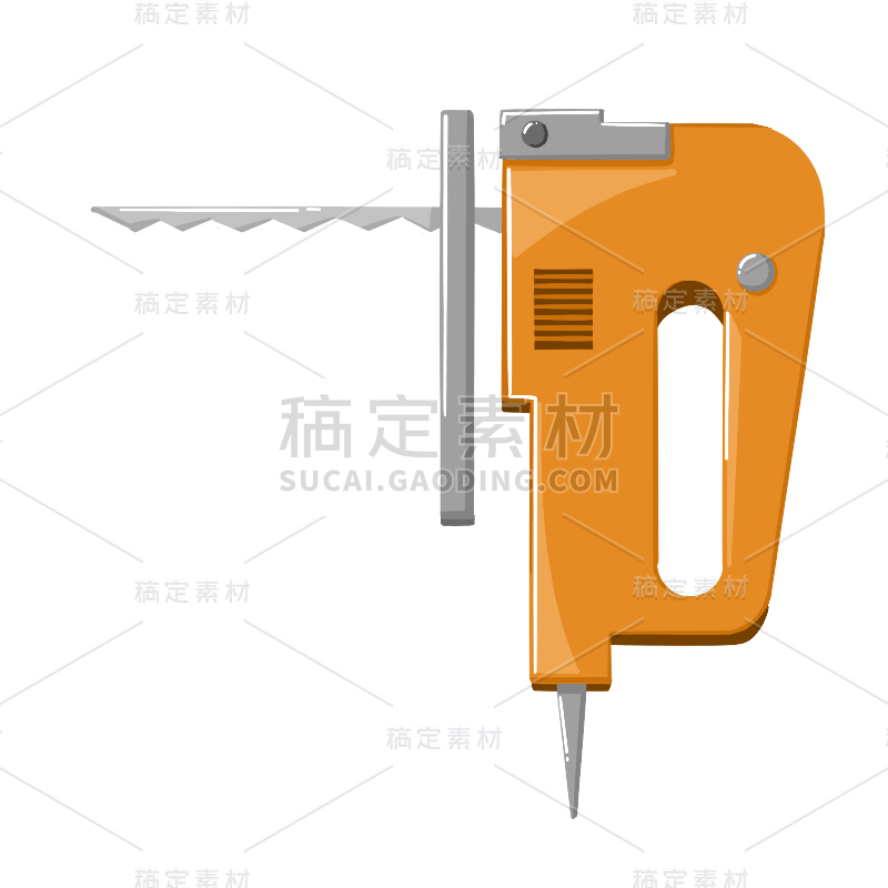 手绘立体-汽修工具元素