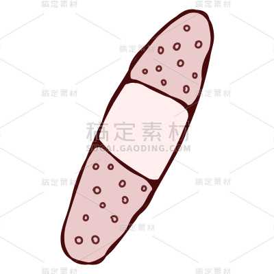 手绘-ins风可爱创可贴装饰贴纸5