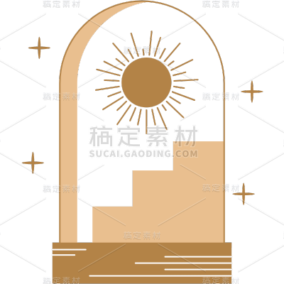 手绘-简笔画氛围贴纸SVG-窗户