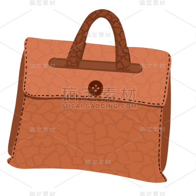 手绘-时尚包包元素服饰单品贴纸6
