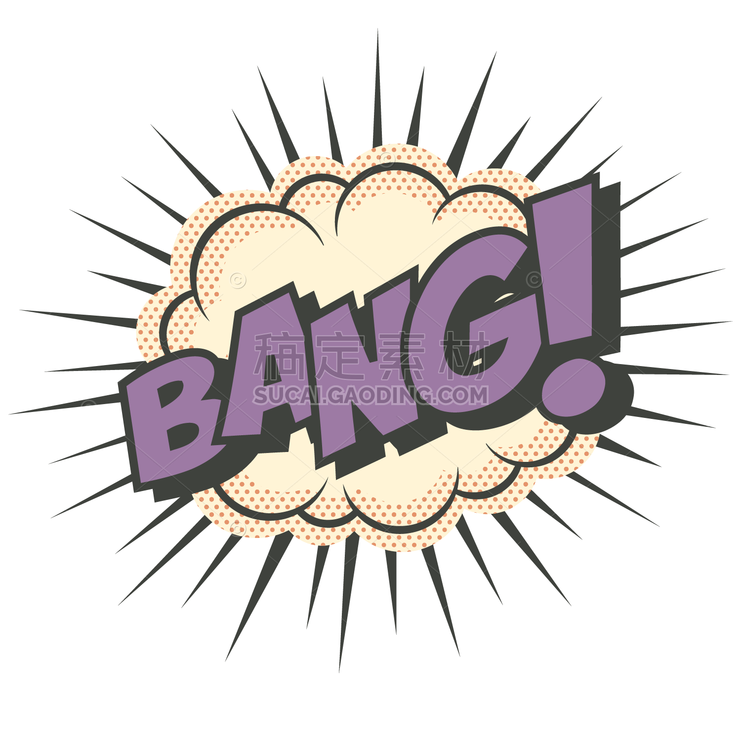 Comic Style Text Sticker