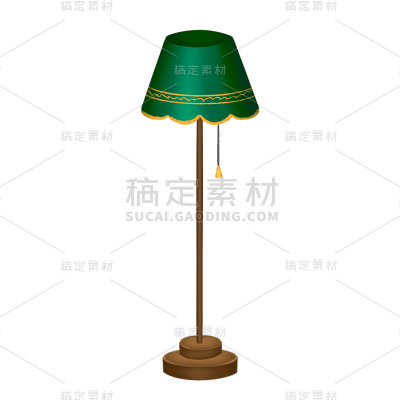 手绘风-圣诞节元素-台灯