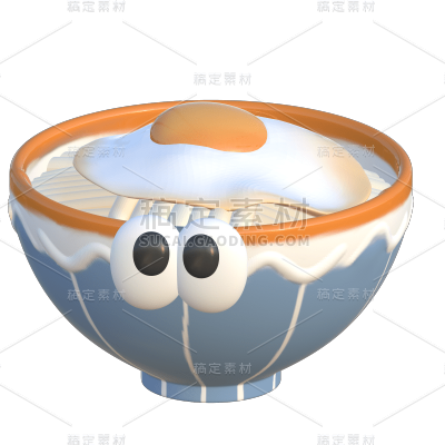 3D-美食元素贴纸-汤面