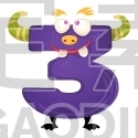 Monster Three Number