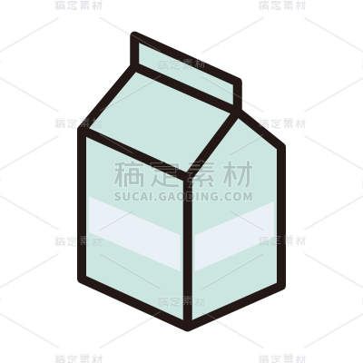 ICON-垃圾分类环保icon-SVG-牛奶盒